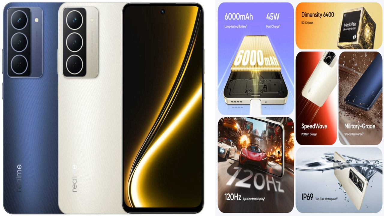 Realme NARZO 80x 5G: కేవలం రూ.13,999లకే 6.72 అంగుళాల డిస్⁭ప్లే, IP69 రేటింగ్స్, 6000mAh బ్యాటరీ