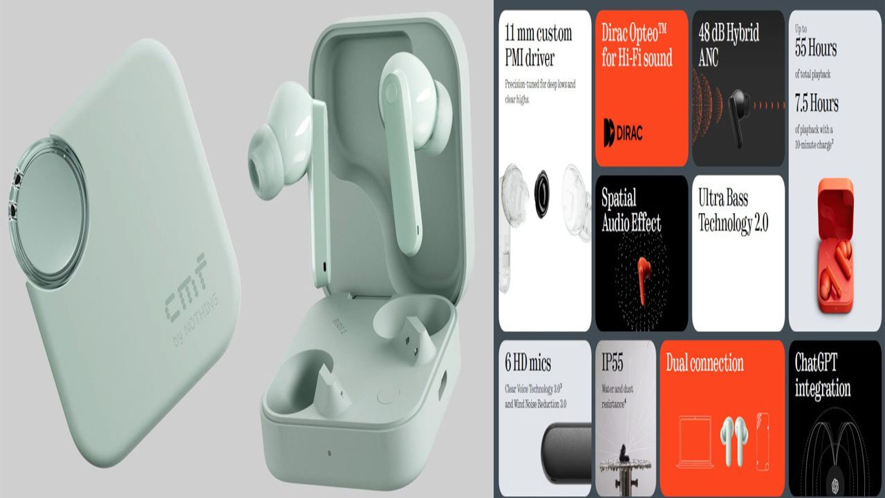 CMF Buds 2: నాయిస్ క్యాన్సిలేషన్ నియంత్రణ, 55 గంటల బ్యాటరీ లైఫ్ తో రాబోతున్న నథింగ్ ఈయర్ బడ్స్