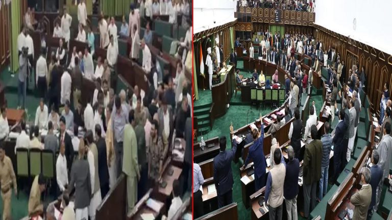 Jammu and Kashmir: వక్ఫ్ చట్టంపై జమ్మూ అసెంబ్లీలో ఆందోళనలు.. ప్రతులను చింపివేసిన సభ్యులు