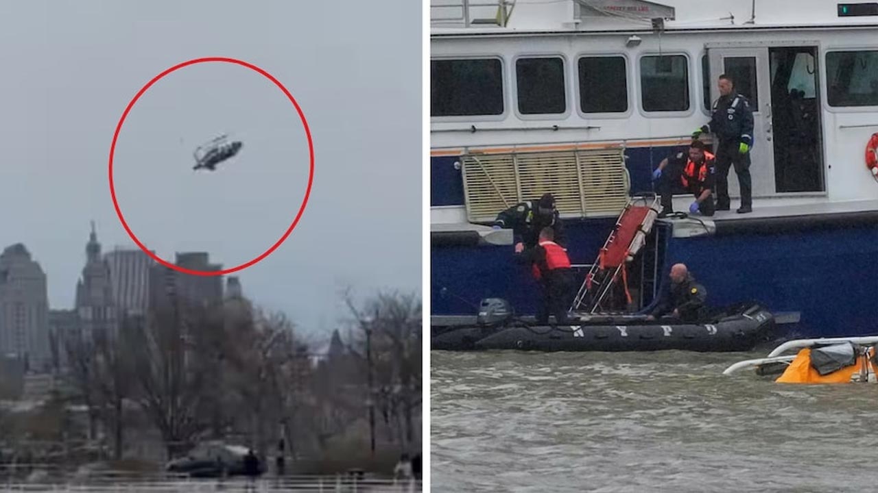 US: న్యూయార్క్‌లోని హడ్సన్ నదిలో కూలిన హెలికాప్టర్.. ఆరుగురు మృతి