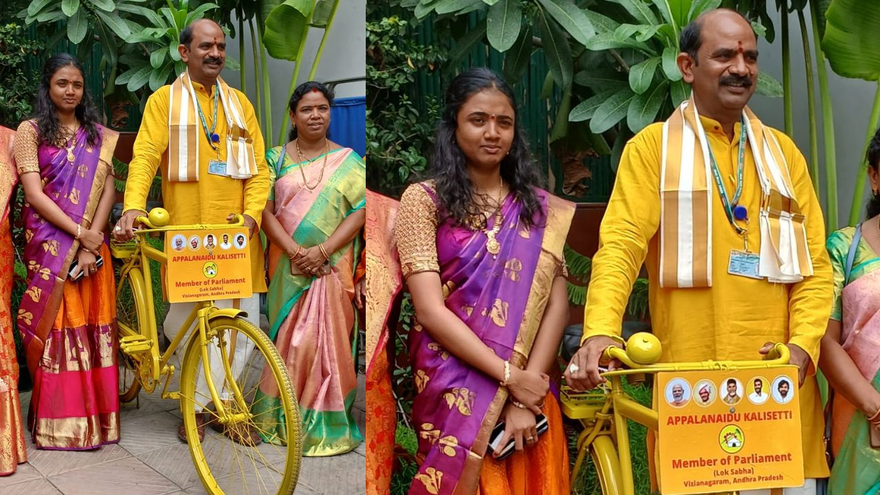 Amaravati Sabha: సైకిల్ యాత్రగా అమరావతి సభా ప్రాంగణానికి ఎంపీ కలిశెట్టి!