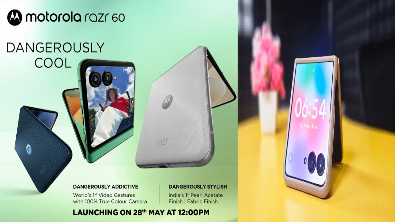 Motorola Razr 60: 50MP + 32MP కెమెరా, 6.96-అంగుళాల భారీ డిస్ప్లేతో రాబోతున్న మోటరోలా Razr 60 ఫ్లిప్ ఫోన్..!