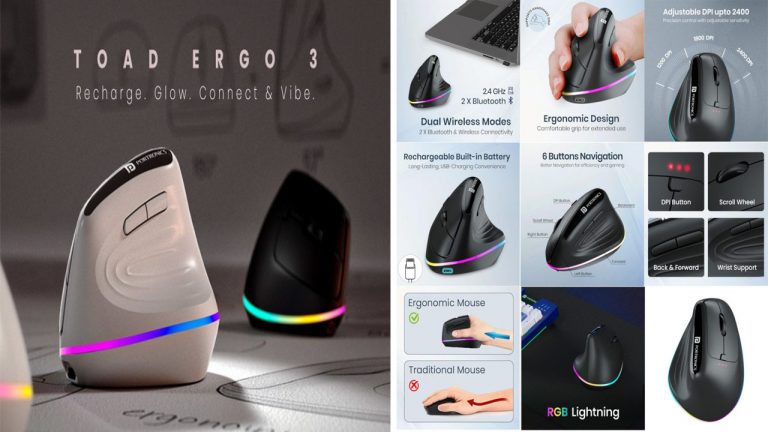 Portronics Toad Ergo 3: ఇదేంటి భయ్యా ఇలా ఉంది.. కొత్త వర్టికల్ వైర్లెస్ మౌస్ లాంచ్ చేసిన పోర్ట్రోనిక్స్..!