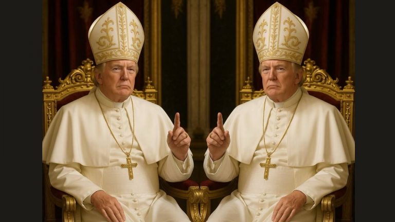 Trump: పోప్ అవతారంలో ట్రంప్.. సోషల్ మీడియాలో పోస్ట్