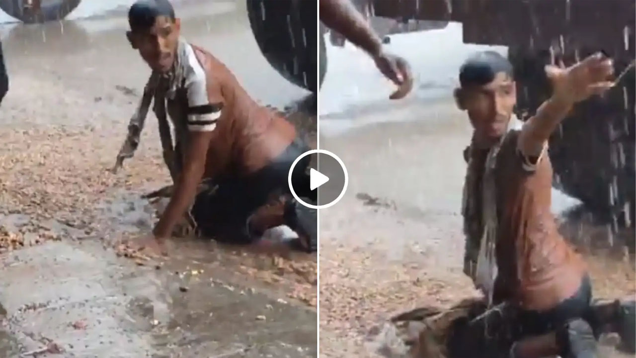 Maharashtra: తన కళ్ల ముందే పంట నాశనమవడం చూసిన రైతు ఏం చేశాడో చూడండి (వీడియో)