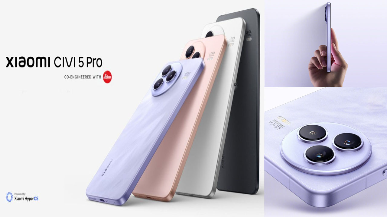 Xiaomi CIVI 5 Pro: లైకా ఆప్టిక్స్, 6000mAh బ్యాటరీ, మూడు 50MP కెమెరాలతో విడుదలకు సిద్దమవుతున్న షియోమీ CIVI 5 ప్రో.!