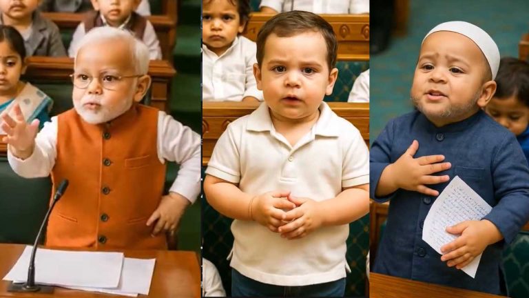 Cuteness Overload: పార్లమెంట్‌లో బాలనేతలు భలే బాగున్నారుగా..!