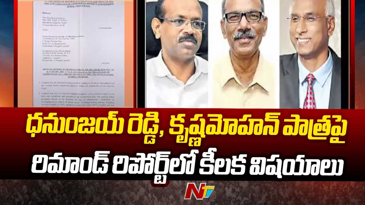 AP Liquor Case: ధనుంజయ్‌రెడ్డి, కృష్ణమోహన్‌రెడ్డి  రిమాండ్ రిపోర్ట్‌లో సంచలన అంశాలు..