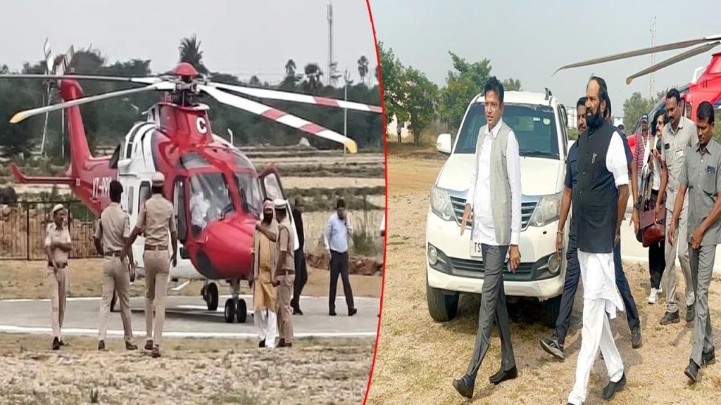 Minister Uttam Kumar Reddy Helicopter An Emergency Landing - NTV Telugu
