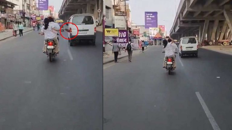 Viral: బైక్‌పై చెప్పుల పండుగ.. నెట్టింట్లో ‘భార్య ప్రతాపం’ వీడియో వైరల్..!