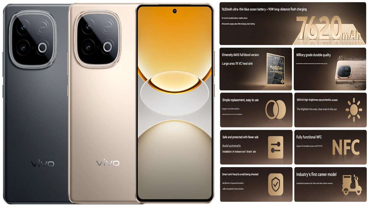 Vivo Y300 GT: 6.78 అంగుళాల AMOLED డిస్‌ప్లే, 7620mAh బ్యాటరీ, మిలిటరీ గ్రేడ్ తో వివో Y300 GT గ్లోబల్ లాంచ్