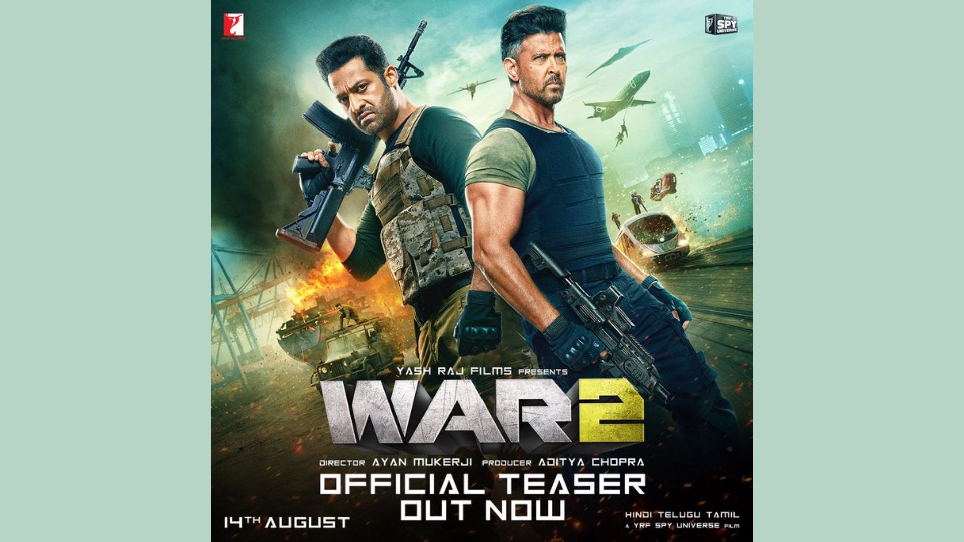 War2 : వార్ 2 టీజర్ విడుదల..  అదరగొట్టిన తారక్