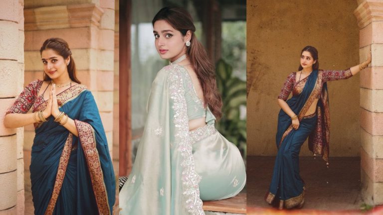 Ayesha Khan : చీరలో నాజూకైన ఒంపు సొంపులతో అదరగొడుతున్నఆయేషా ఖాన్