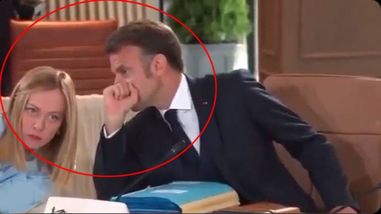 G7 Summit: జీ 7 సమ్మిట్‌లో మెలోని-మాక్రాన్ గుసగుసలు.. వీడియో వైరల్