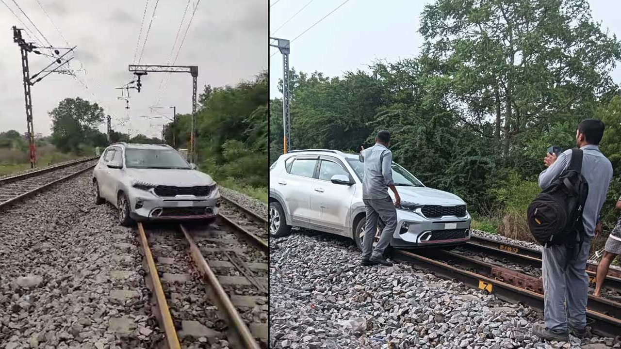 Hyderabad: ముదిరిన రీల్స్ పిచ్చి..ఫేమస్ కావడం కోసం రైల్వే ట్రాక్‌పై వేగంగా కారు నడుపుతూ…