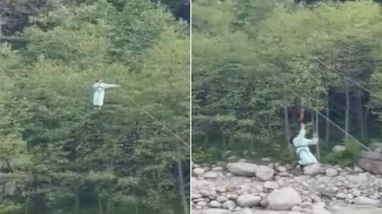 Zipline: జిప్‌లైన్ బెల్ట్ తెగి లోయలో పడిన బాలిక.. మనాలి ఘటన వైరల్..