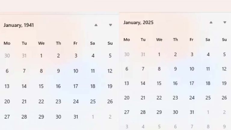 1941, 2025 Calendar: 1941లో ఏం జరిగిందో, 2025 లో కూడా అదే జరుగుతుందా?.. వైరల్ అవుతోన్న 84 ఏళ్ల క్యాలెండర్