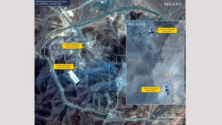 Operation Midnight Hammer: ఫోర్డో అణు కేంద్రంపై అమెరికా విధ్వంసం.. శాటిలైట్‌ చిత్రాలు వెలుగులోకి