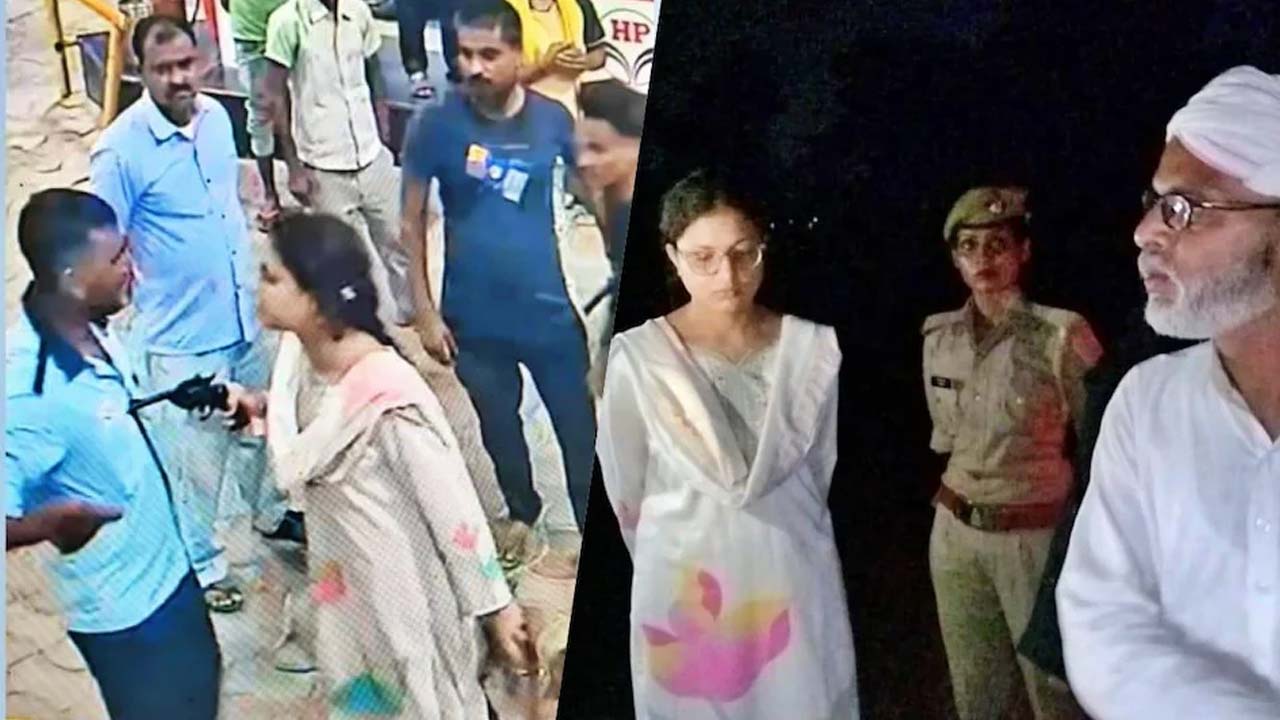Hardoi Petrol Pump: కాల్చి పడేస్తా.. పెట్రోల్ పంప్ ఉద్యోగిపై రివాల్వర్ గురి పెట్టిన యువతి.. చివరకు