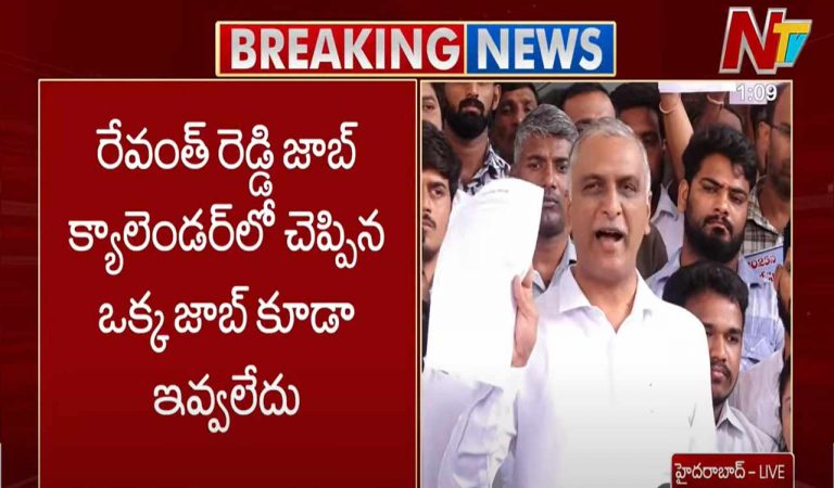 Harish Rao: రేవంత్ రెడ్డి జాబ్ క్యాలెండర్⁬లో చెప్పిన ఒక్క ఉద్యోగం ఇవ్వలేదు..