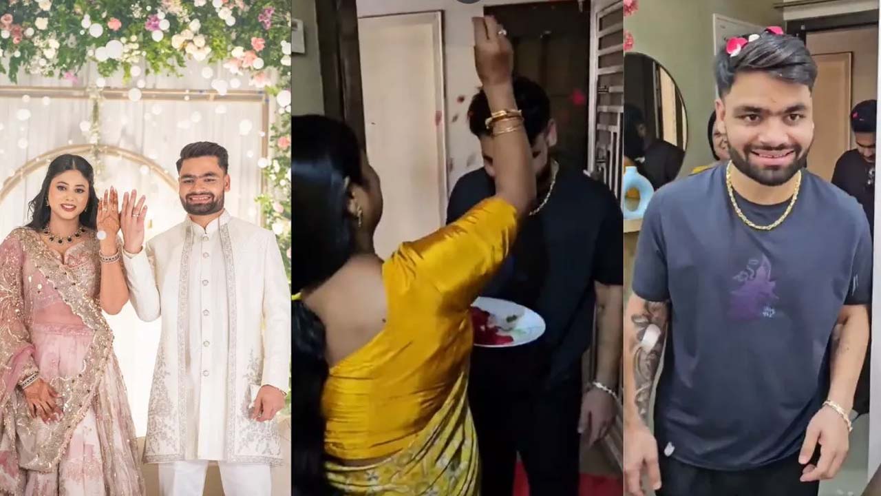 Rinku Singh: నిశ్చితార్థం తర్వాత మొదటిసారి అత్తారింటికి.. ప్రియా సరోజ్‌ను చూడగానే..