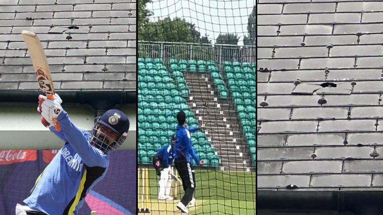 IND vs ENG: రిషబ్ పంత్ భారీ సిక్స్‌.. బద్దలైన స్టేడియం పైకప్పు