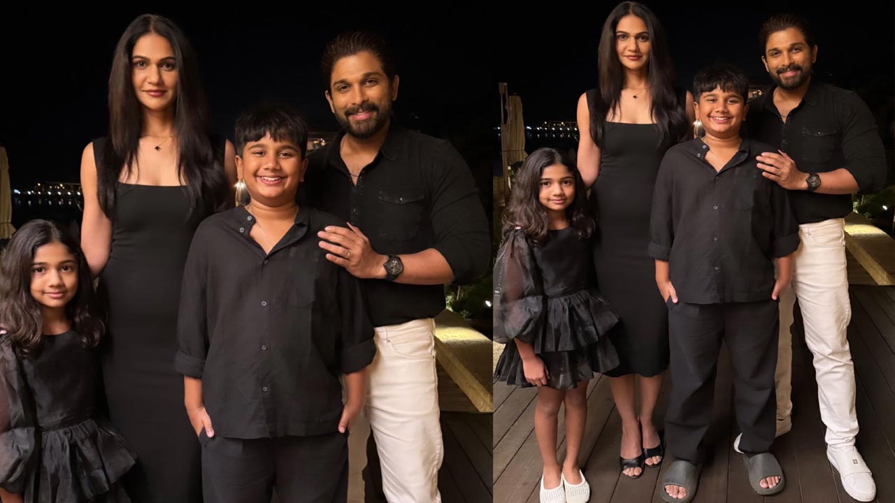 Allu Arjun : ఫ్యామిలీతో అల్లు అర్జున్.. లేటెస్ట్ పిక్ చూశారా..