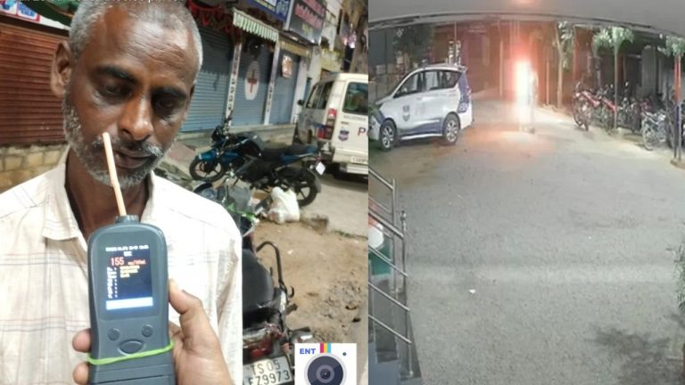 Drunk and Drive: డ్రంక్ అండ్ డ్రైవ్ కేసు పెడతారా?.. పీఎస్ ముందు మందుబాబు ఆత్మహత్యాయత్నం!