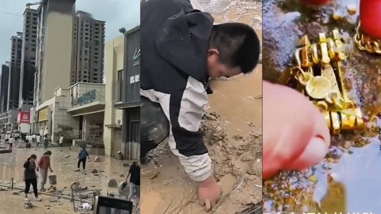 Floods: వరదల్లో కొట్టుకుపోయిన రూ.12కోట్ల బంగారం.. వీడియో వైరల్