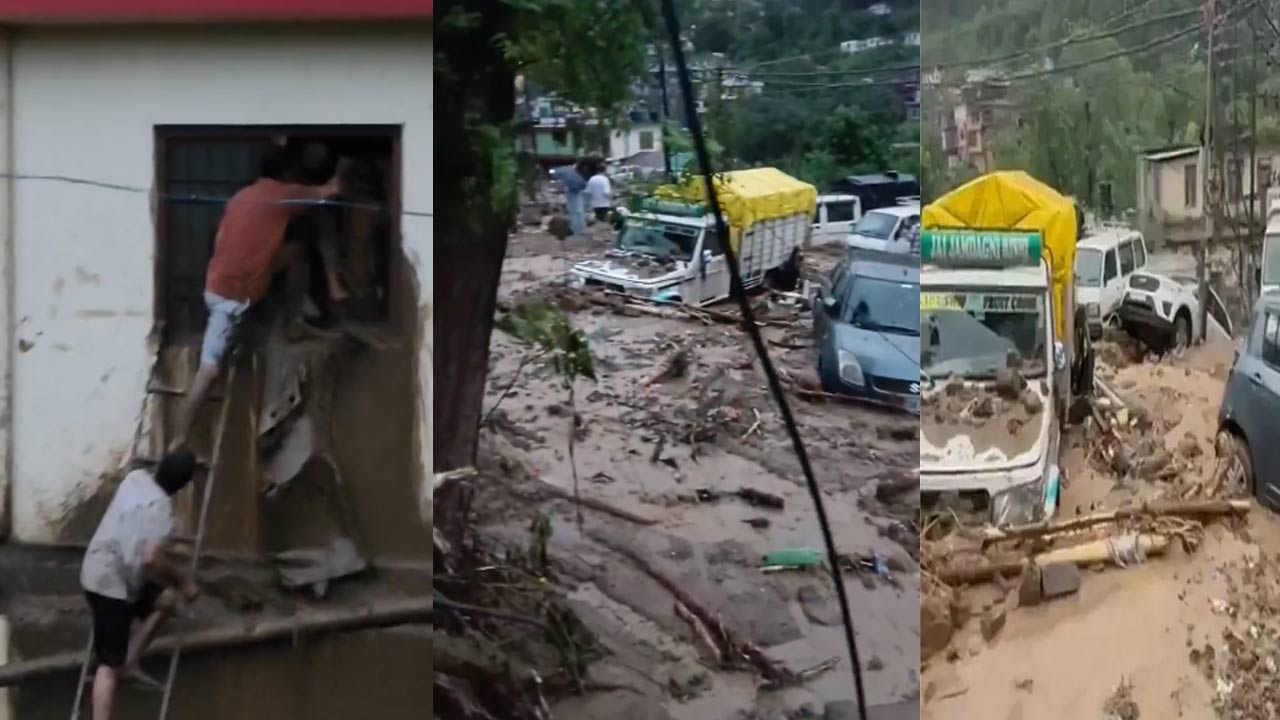 Himachal Floods: అకస్మాత్తుగా క్లౌడ్ బరస్ట్.. ముగ్గురు మృతి.. కొట్టుకుపోయిన వాహనాలు