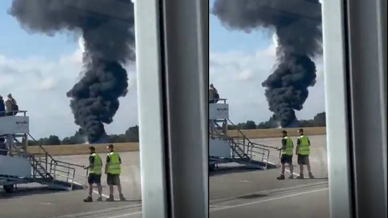 London: లండన్‌ ఎయిర్‌పోర్టులో ప్రమాదం.. టేకాఫ్ అయిన వెంటనే కూలిన విమానం