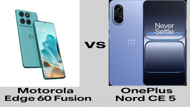 Motorola Edge 60 Fusion vs OnePlus Nord CE 5: మిడ్ రేంజ్ లో ఏ ఫోన్ బెస్ట్..? ఎందుకు..?