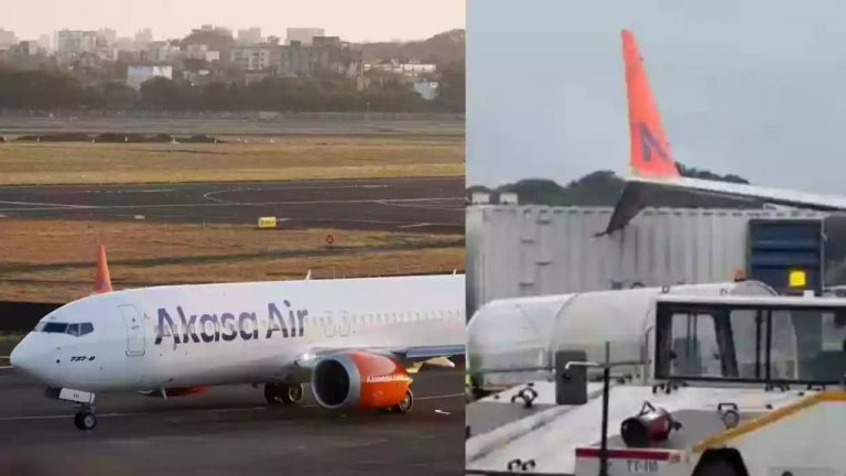 Mumbai Airport: తప్పిన పెను ప్రమాదం.. విమానాన్ని ఢీ కొట్టిన కార్గో వాహనం..!