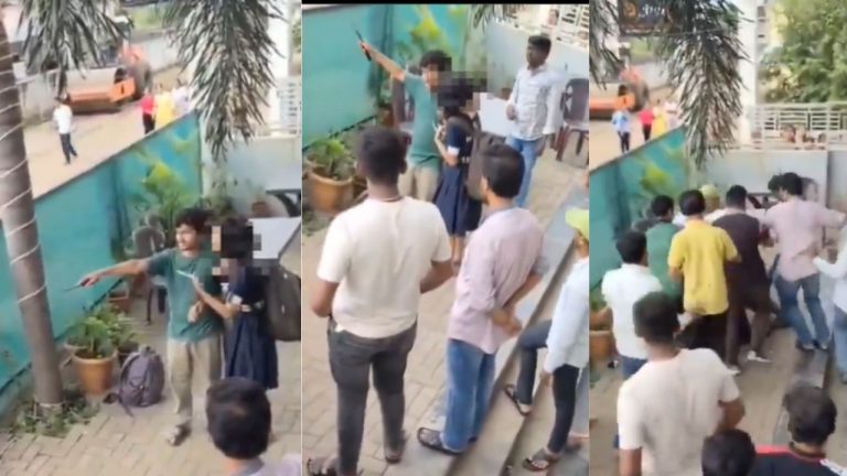 Shocking Video: ప్రేమ తిరస్కరించడంతో పదవ తరగతి విద్యార్థిని మెడపై కత్తి పెట్టి బెదిరించిన యువకుడు..!