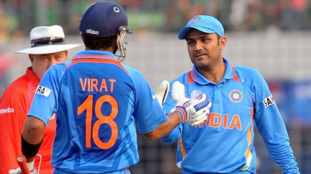 Virender Sehwag, Virat Kohli