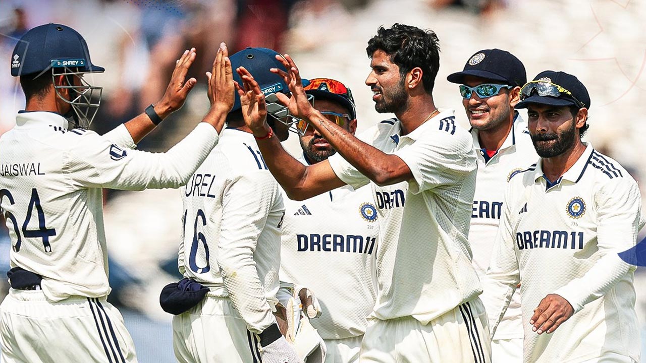 IND vs ENG: ఇంగ్లాండ్ వెన్నువిరిచిన వాషింగ్టన్ సుందర్.. భారత్ టార్గెట్ 193