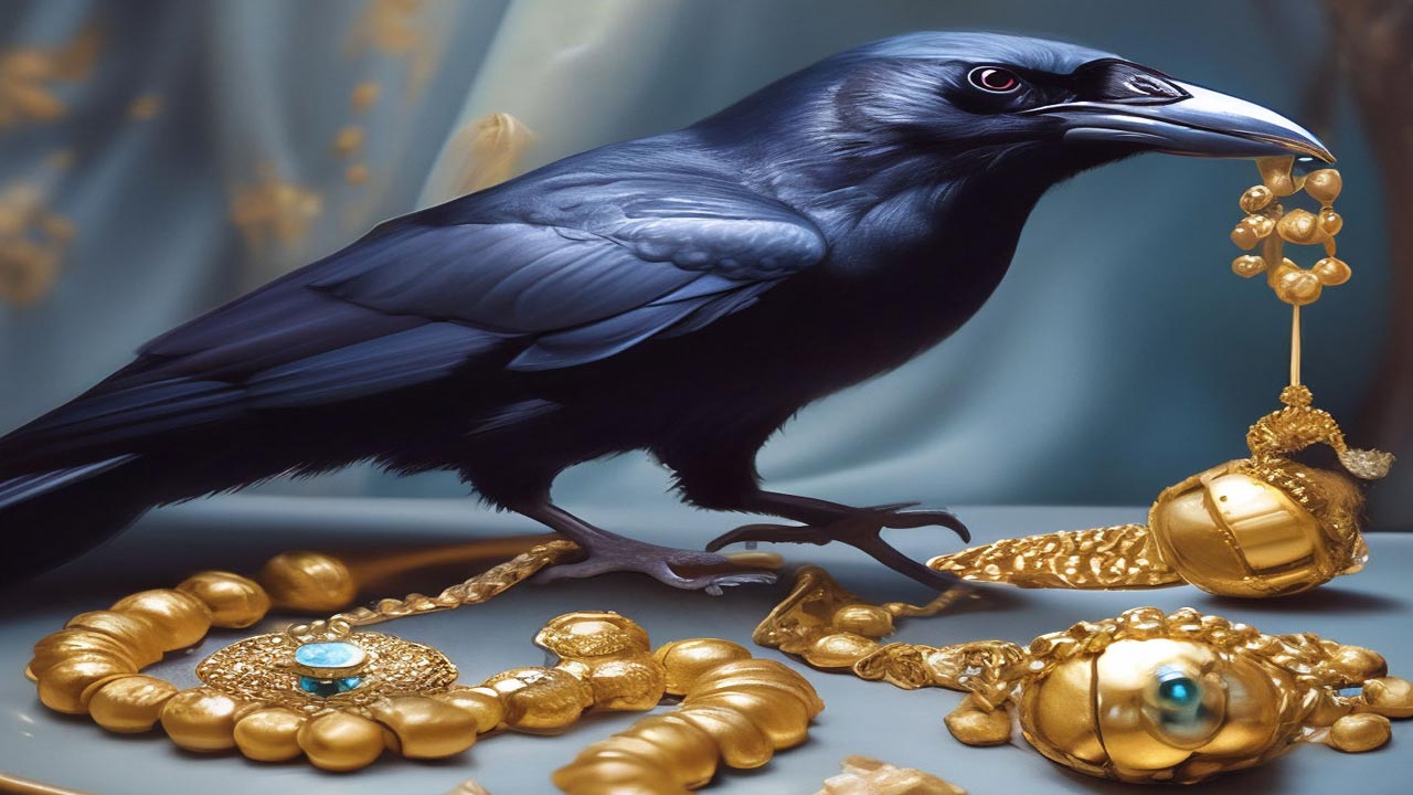 crow steals gold chain: ఎంత పని చేశావే..! బంగారం చోరీ చేసిన కాకి..