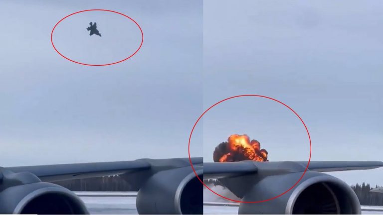 US: అలాస్కా‌లో కూలిన ఎఫ్-35 జెట్ విమానం.. భారీగా ఎగిసిపడ్డ మంటలు
