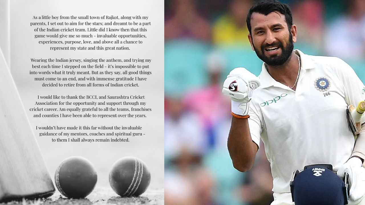 Cheteshwar Pujara: 20 ఏళ్ల క్రికెట్ జర్నీకి రిటైర్మెంట్ ప్రకటించిన టీమిండియా స్టార్!
