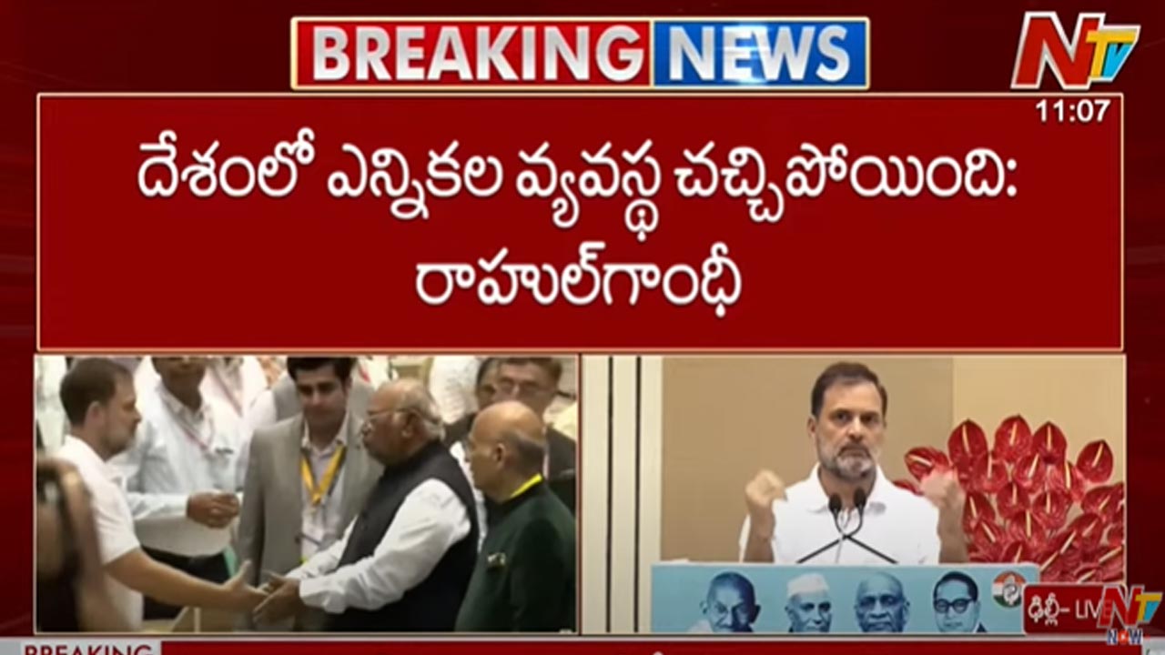 Rahul Gandhi Fire On EC: దేశంలో ఎన్నికల వ్యవస్థ చచ్చిపోయింది..