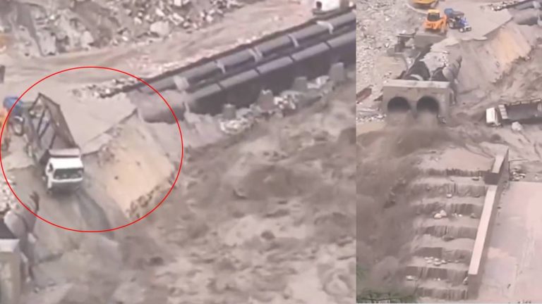 Himachal Pradesh: డ్యామ్ దగ్గర ఆకస్మిక వరదలు.. కొట్టుకుపోయిన వాహనాలు, యంత్రాలు