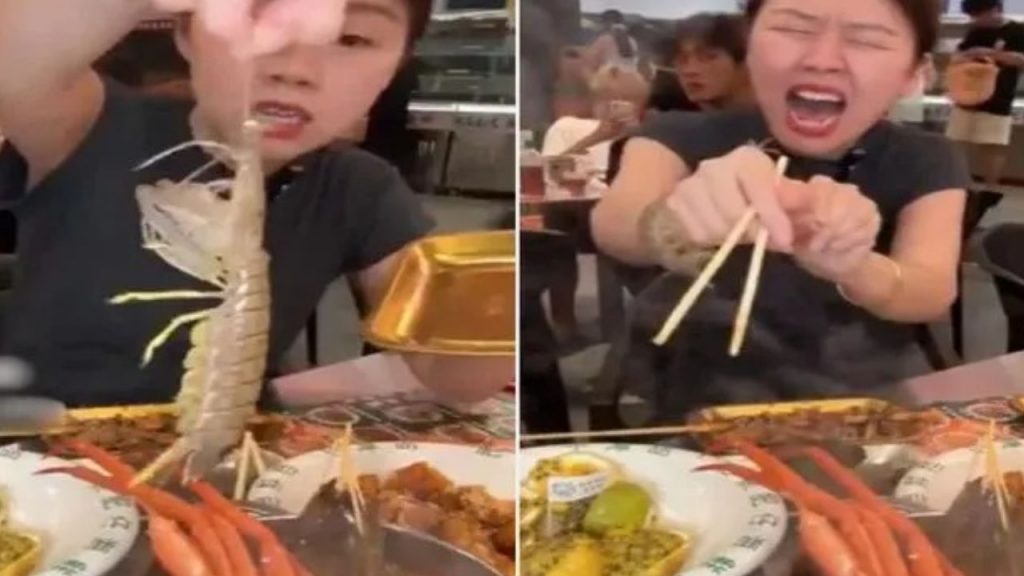 Live Shrimp China Woman