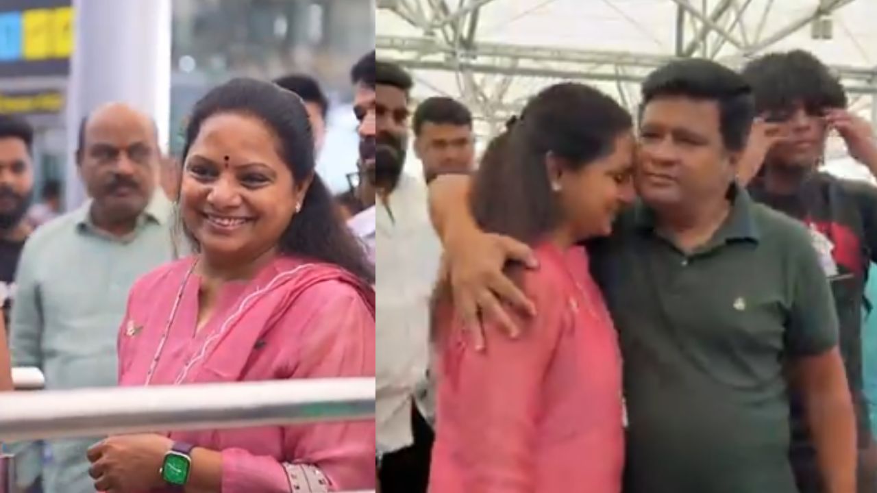 MLC Kavitha: అమెరికా బయల్దేరిన ఎమ్మెల్సీ కవిత.. సెండాఫ్ ఇచ్చిన భర్త!