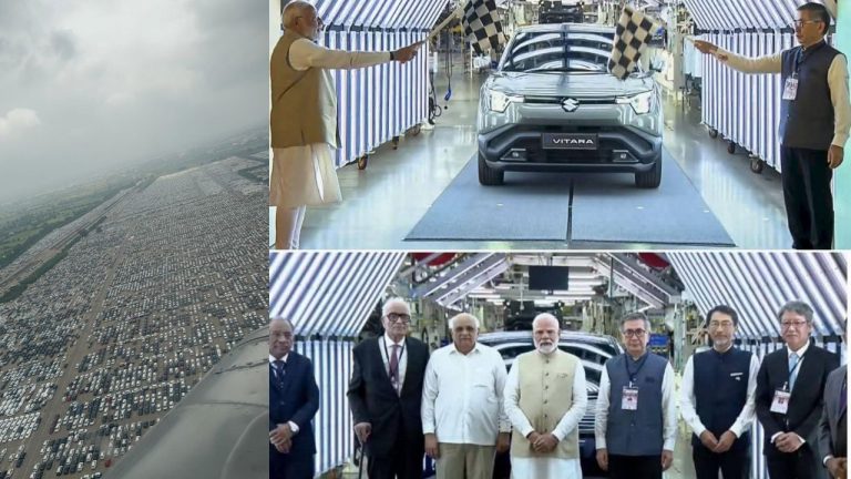 PM Modi: ప్రపంచంలోనే అతిపెద్ద ఆటోమొబైల్ హబ్ వైపు భారత్ అడుగులు.. మారుతి సుజుకి కొత్త తయారీ ప్లాంట్ ప్రారంభం!