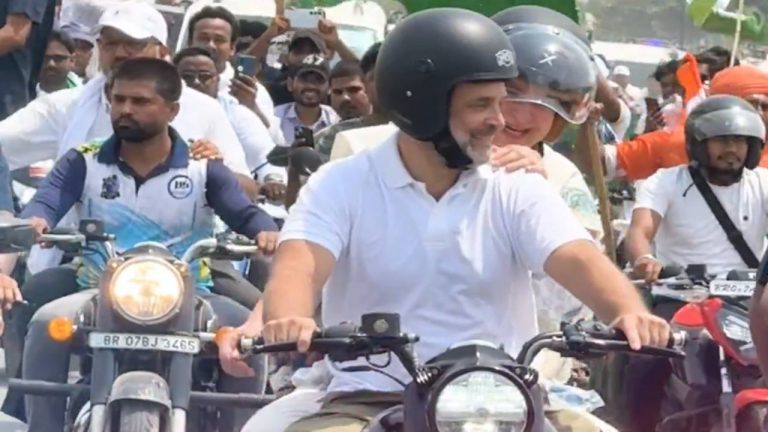 Rahul Gandhi: చెల్లితో కలిసి రాహుల్‌గాంధీ బైక్ రైడింగ్