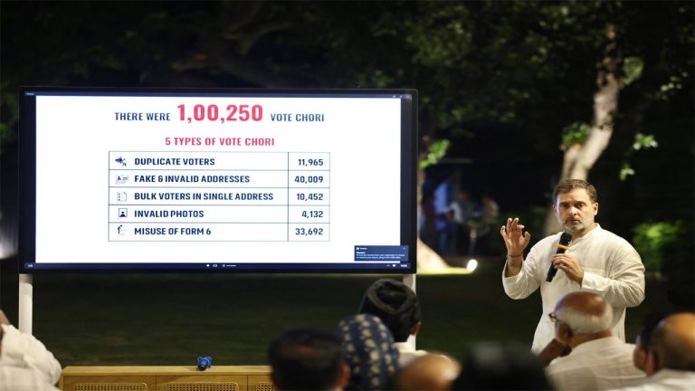 Rahul Gandhi-EC: రాహుల్‌గాంధీ ఆరోపణలను తోసిపుచ్చిన ఈసీ.. డిక్లరేషన్‌ ఇవ్వాలని డిమాండ్