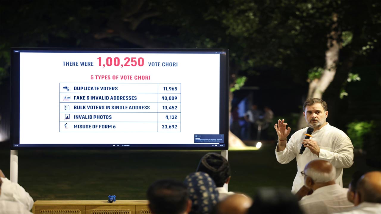 Rahul Gandhi-EC: రాహుల్‌గాంధీ ఆరోపణలను తోసిపుచ్చిన ఈసీ.. డిక్లరేషన్‌ ఇవ్వాలని డిమాండ్