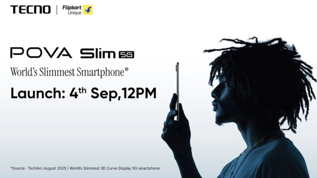 స్టైలిష్ డిజైన్, పవర్‌ఫుల్ బ్యాటరీతో వచ్చేస్తున్న TECNO POVA Slim 5G