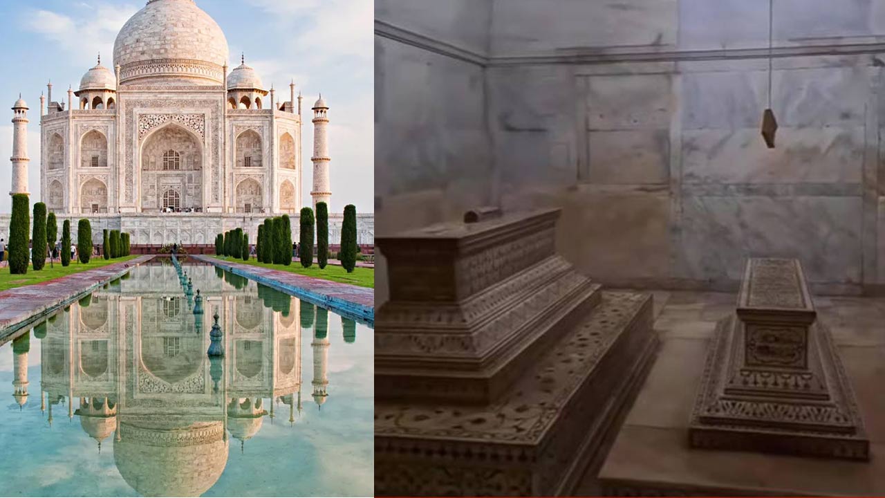 Taj Mahal: తాజ్ మహల్ దగ్గర భద్రతా లోపం.. వెలుగులోకి షాజహాన్, ముంతాజ్ సమాధుల వీడియోలు