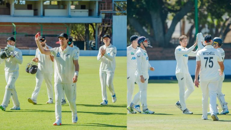 ZIM vs NZ: పసికూనపై ప్రతాపం చూపించిన న్యూజిలాండ్.. భారీ తేడాతో విజయం!